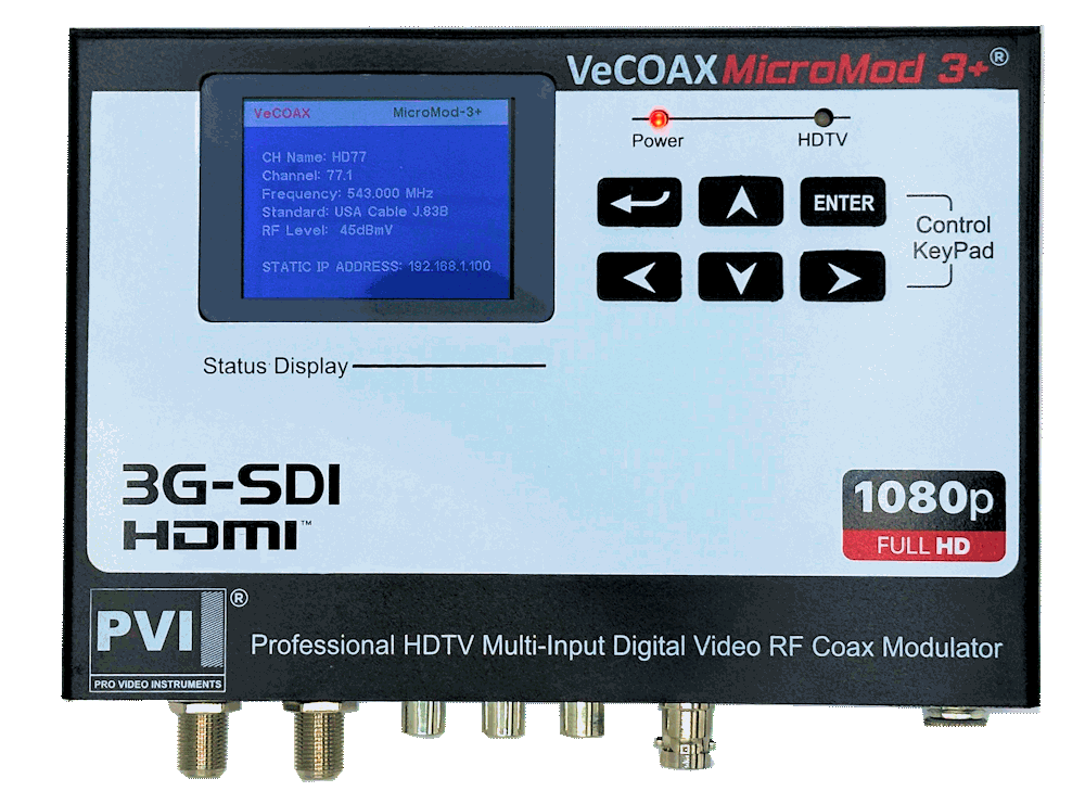 テレビ 403HW VeCOAX Micromod-3 SDI RF Modulator – Pro Video Instruments
