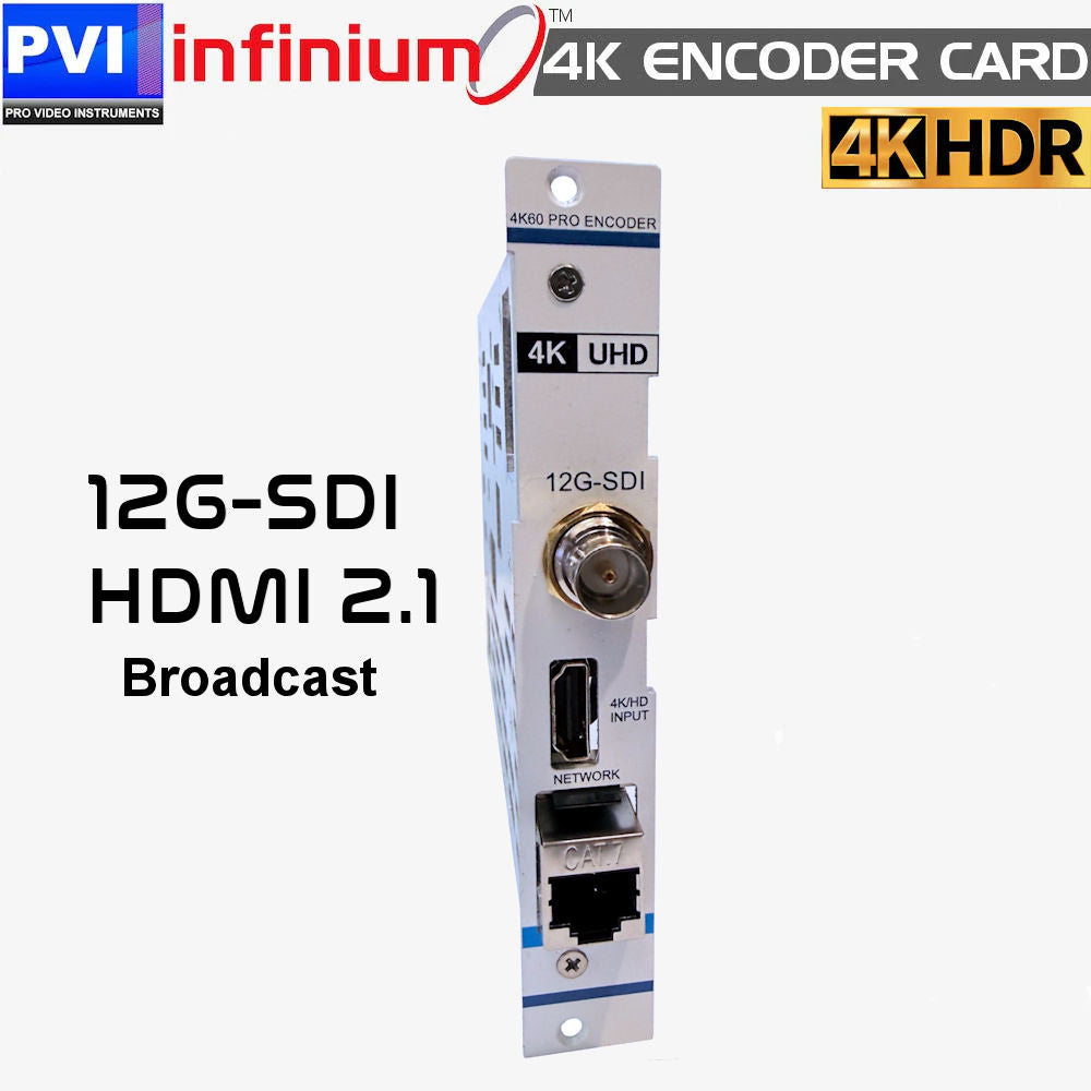 INFINIUM Broadcast Encoder Card 12G-SDI / HDMI 2.1 4K@60 – Pro Video ...