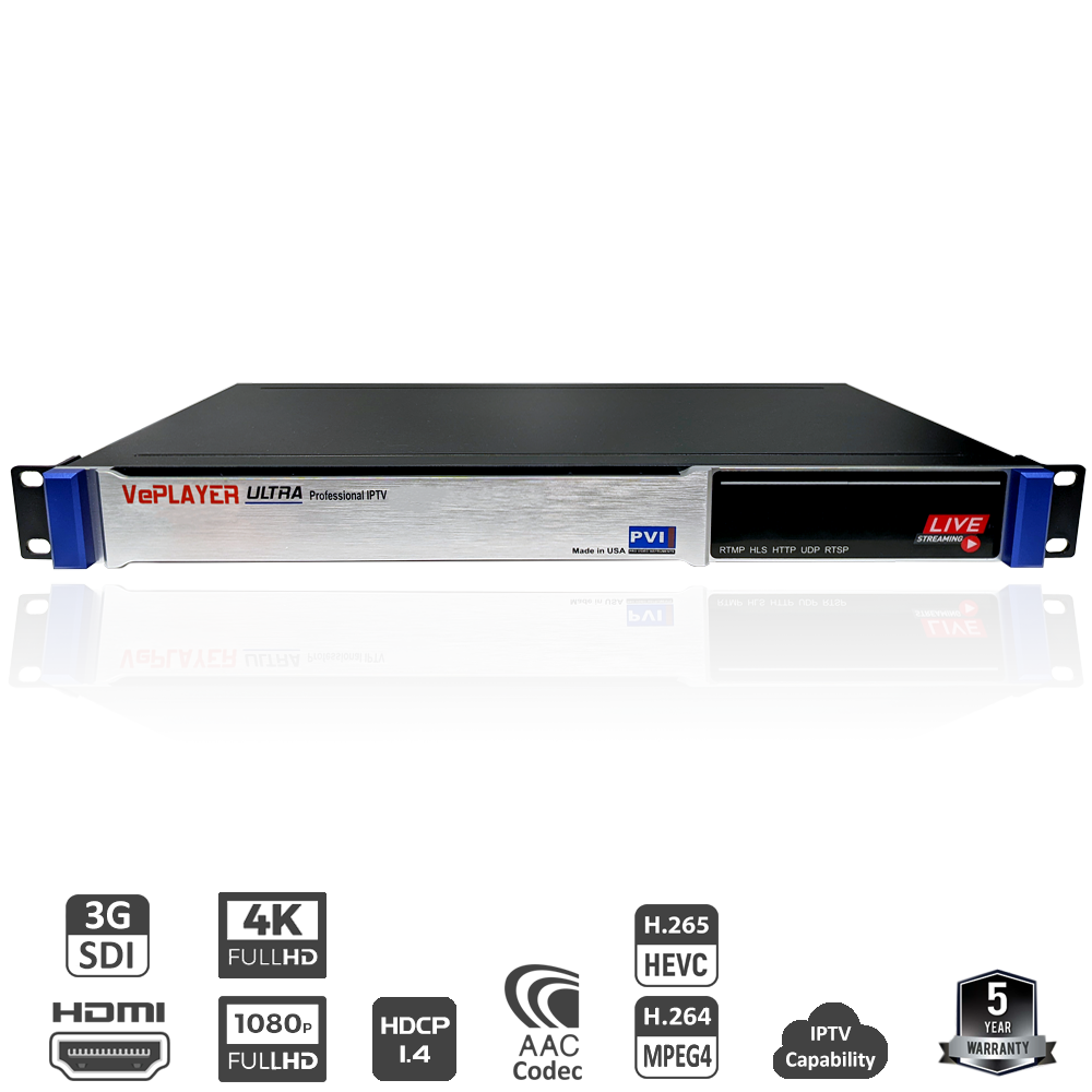 VePlayer Decoders IPTV – Pro Video Instruments