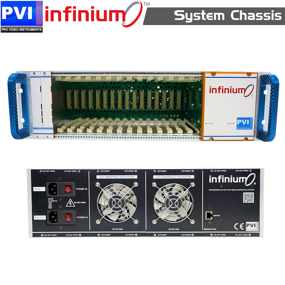 INFINIUM 4K - 4K/HD Video Distribution Chassis -g – Pro Video Instruments