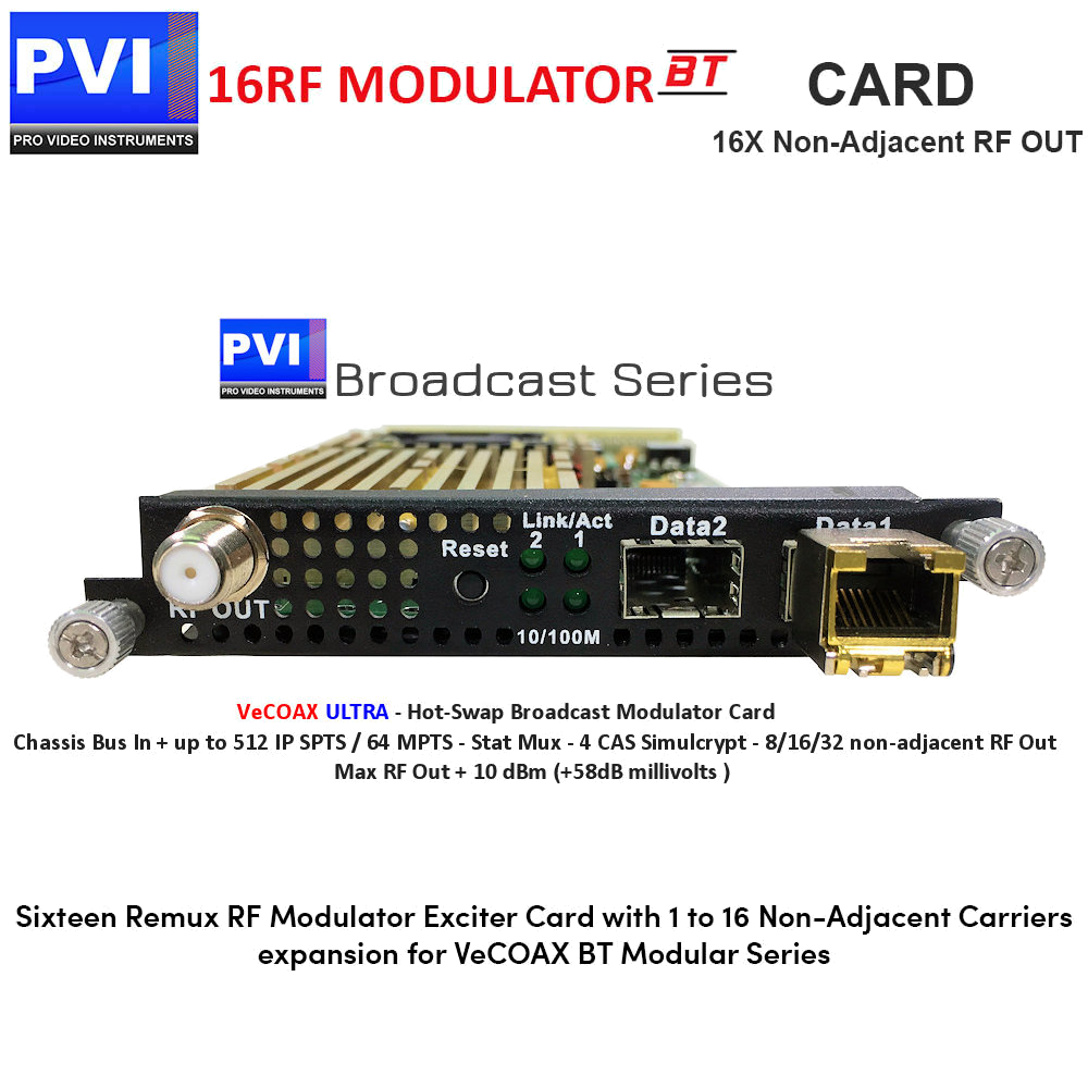 PVIMOD1 Broadcast RF Modulator Exciter Card for VeCOAX BT Chassis