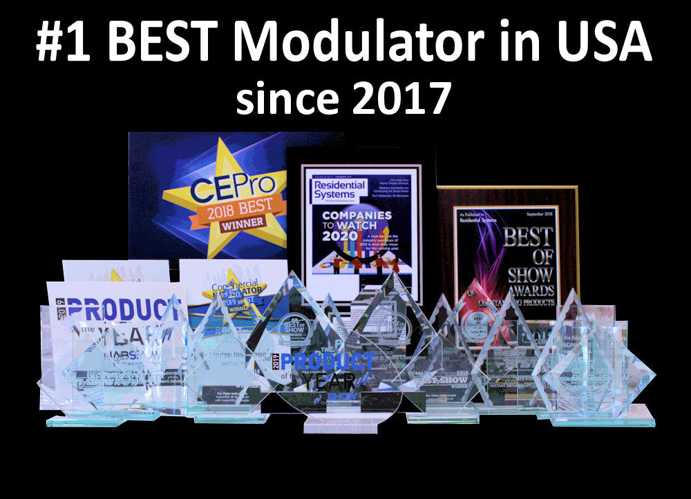 VeCOAX Minimod 2 is the best Award Winner RF Modulator in USA since 2017